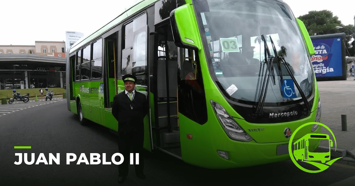 Parada Juan Pablo II del Transmetro Guatemala