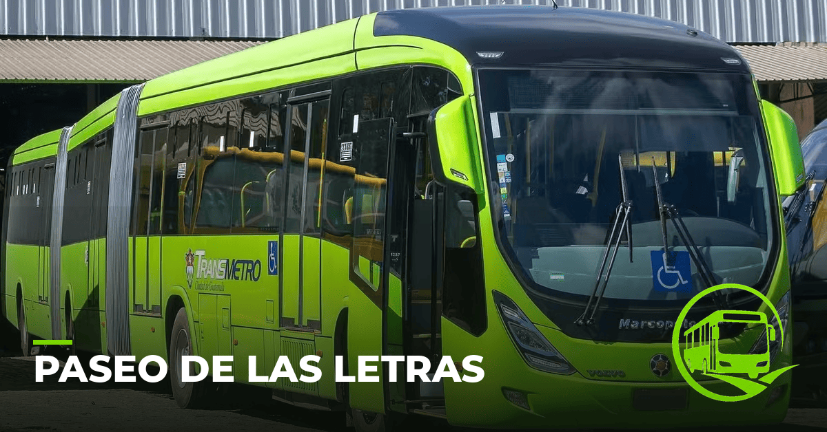 Parada Paseo de las Letras del Transmetro Guatemala