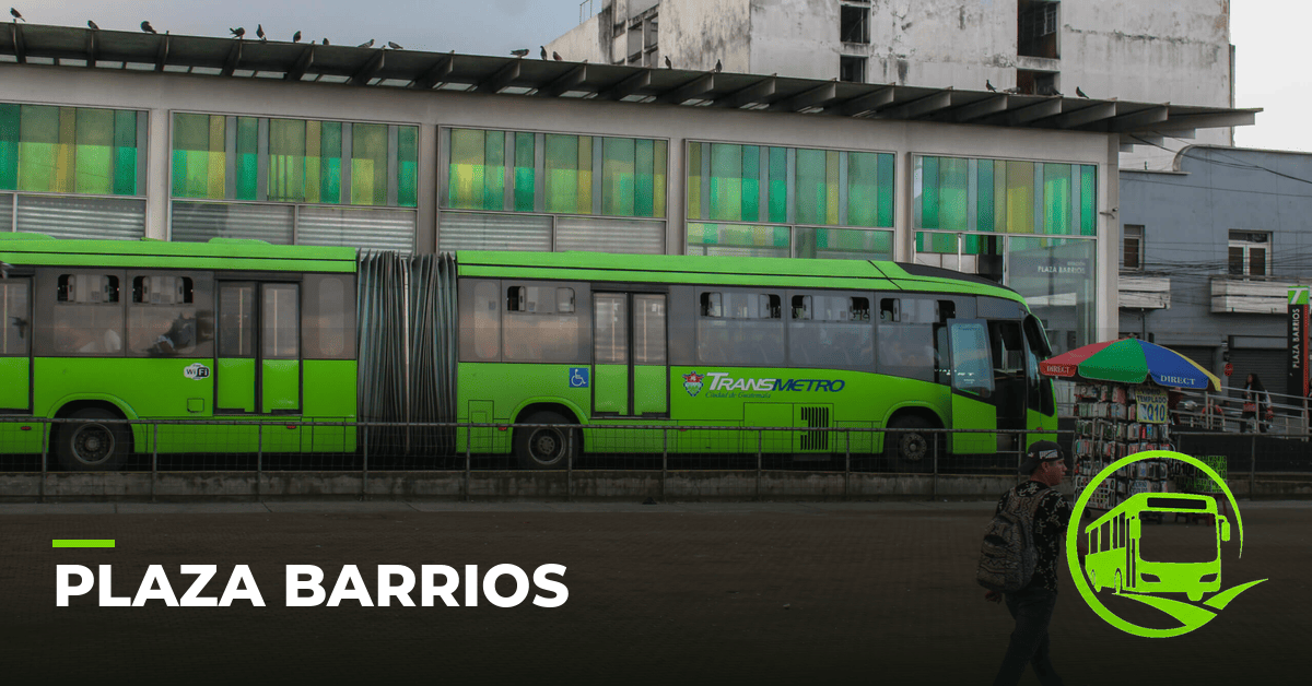 Parada Plaza Barrios del Transmetro Guatemala