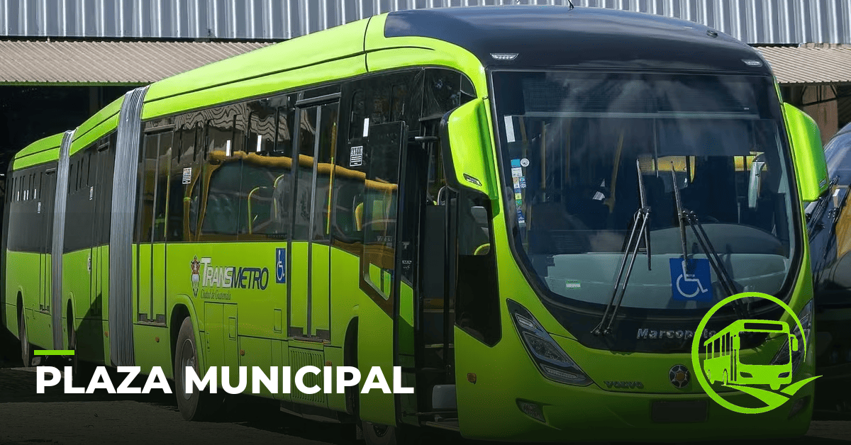 Parada Plaza Municipal del Transmetro Guatemala