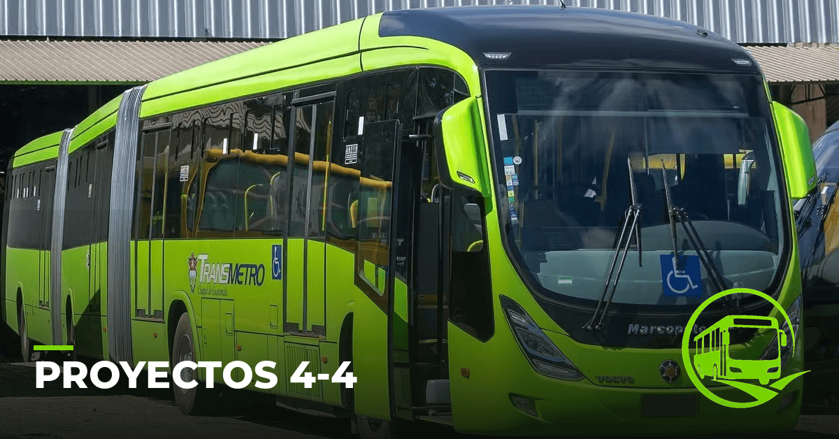 Parada Proyectos 4-4 del Transmetro Guatemala